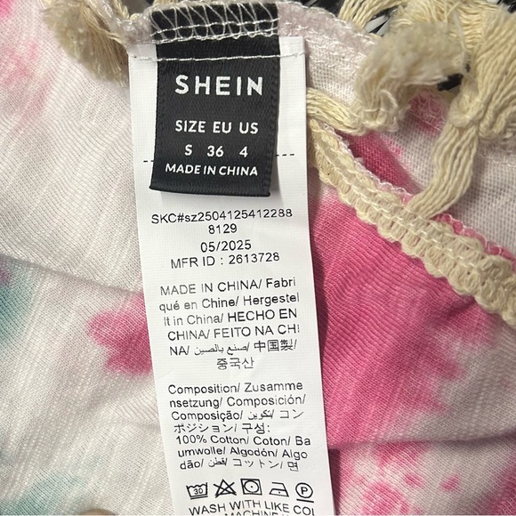 NEW Tie-Dye Beach Cover-Up with Fringe Size S - Picture 9 of 9